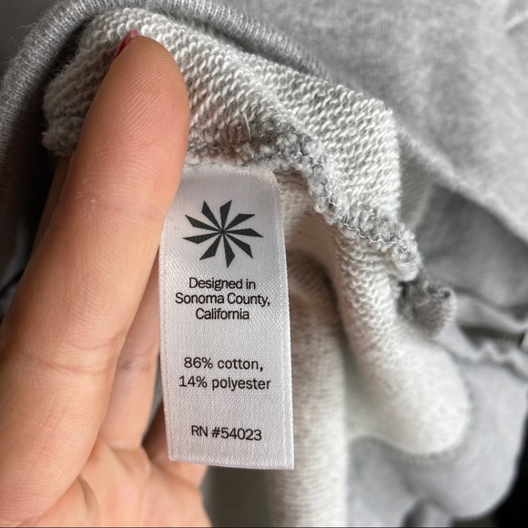 Athleta Gray Pullover Side Zip Crewneck - Picture 8 of 10